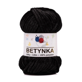 Žinylková příze BETYNKA - 311 černá