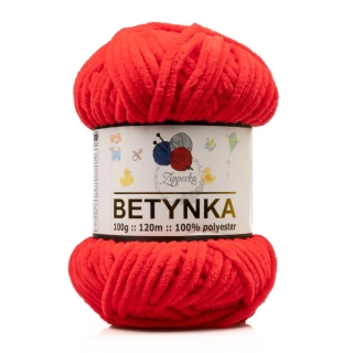 Žinylková příze BETYNKA - 318 červená