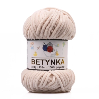 Žinylková příze BETYNKA - 342 bílá káva