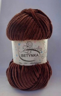 Žinylková příze BETYNKA - 343 tmavě hnědá